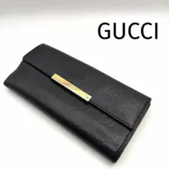 希少/バンブー!!GUCCI グッチ 長財布 GGキャンバス ベージュ レザー