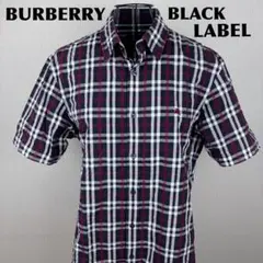 ★美品★ BURBERRY BLACKLABEL メンズ半袖シャツ シアサッカーのサムネイル