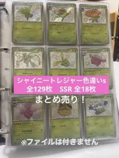 ポケカ　シャイニートレジャーS,SSR コンプリートセット　色違い　まとめ売り