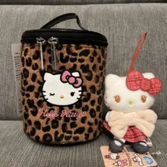 おまけ付き ハローキティ ヒョウ柄 バニティポーチ