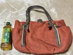 SHOO-LA-RUE オレンジ編み物トートバッグ