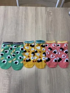 おにぎりソックス足3セット