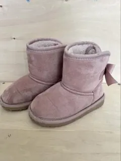 プティマイン スエード リボン付きブーツ 16.0cm