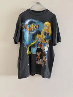 3686 セーラームーン シングルステッチ ビッグプリント アニメ Tシャツ