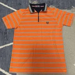 CHAPS ラルフローレンオレンジ ストライプ ポロシャツ Mサイズ
