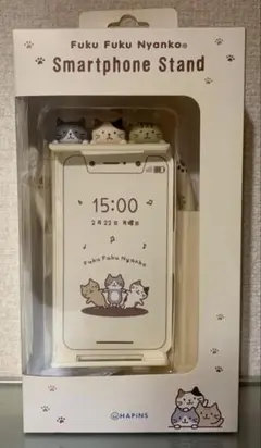ふくふくにゃんこ スマホスタンド - メルカリ