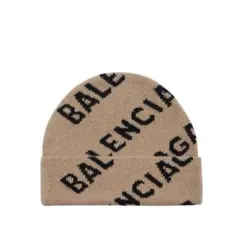 美品 BALENCIAGA バレンシアガ ロゴ ウール スカーフ 男女兼用 - メルカリ