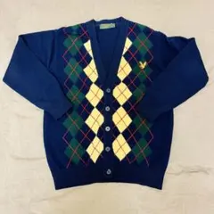 LYLE&SCOTT ライル＆スコット ニットカーディガン M アーガイル柄