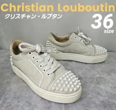 Christian Louboutin スタッズ付き スニーカー ホワイト 36のサムネイル