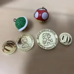 マリオ キーホルダー キノコ　コイン　マスコットのサムネイル