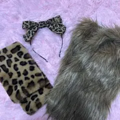 ヒョウ柄 3点セット