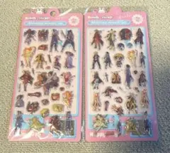 ぷくぷくシール　2枚セット　立体シール　ナルト　ぷっくりシール