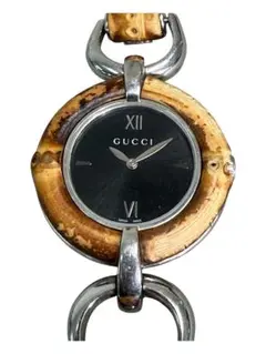 正規品】グッチ GUCCI 105 フローラ 1Pダイヤ バングルウォッチ稼働