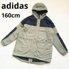 adidas　ロングコート　ベンチコート　薄手　グリーン