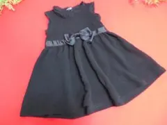 【RR2098/ク】女の子用　ベビー服　ワンピース　ブラック　サイズ：90
