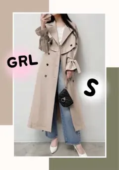 【 GRL】グレイル マルチWAYケープ付 トレンチコートLサイズ 新品