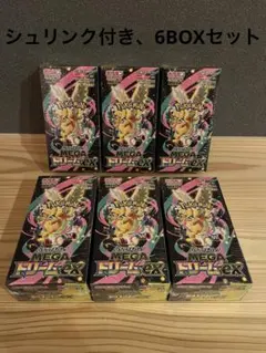 シュリンク付きポケモンカードゲームMEGAドリームex 6BOX