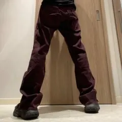 MOSSIMO ネオお兄系 y2k 00sアーカイブ ボルドー ストレートパンツ