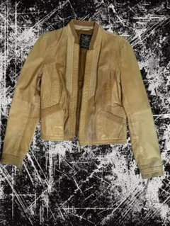 y2k 00s zara レザージャケット　お兄系　平成　グランジ