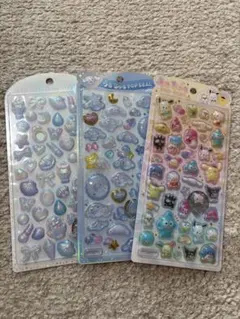 正規品】うるちゅるポップシール シマエナガ ボンボンドロップシール