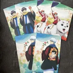 銀魂 描きおろしデザイン ポストカード 各2枚 6枚セット