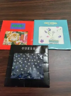 新品　未使用ハンカチ　JUNKO　SHIMADA ケンゾー　GUESS　３枚