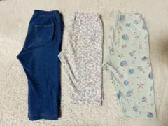 七分丈 ５分丈 ハーフパンツ ズボン まとめ売り 女の子 110 ユニクロ