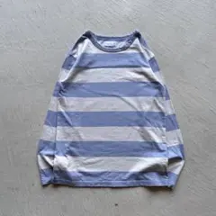 00s agnes b. border l/s ボーダー ロンt 水色 白のサムネイル