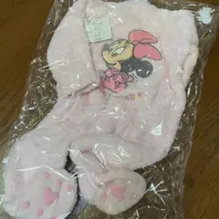 【新品】ディズニー ミニー もこもこ 新生児 おくるみ カバーオール