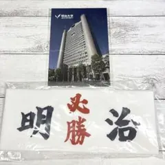 明治大学 ポストカード はちまき 合格