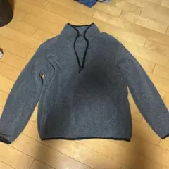 UNIQLO グレー ハーフジップ フリースジャケット L