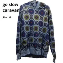 go slow caravan 花柄フード付きパーカー