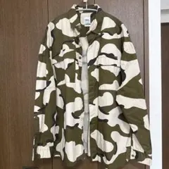 【タイムセール！】ZARA カモフラージュ柄シャツ Mサイズ