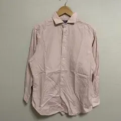 【L537】 PolobyRalphLauren ストライプシャツ M ピンク