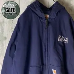 カーハート　ダックジャケット アクティブパーカー 2XL ネイビー 企業刺繍のサムネイル