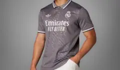 adidas Real Madrid ポロシャツ グレー