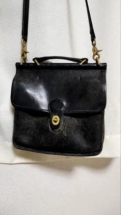 OLD COACH レザーショルダーバッグ　アメリカ製
