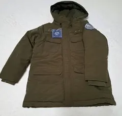 新品コートフード付き サイズ130　オリーブ色