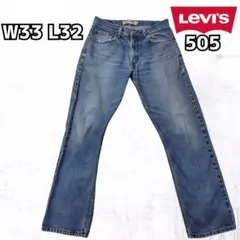 Levis リーバイス505 レギュラーフィット ストレートデニム W33 古着