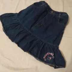 メルカリ便 ウサハナ サンリオ デニム フリル付きスカート U・sa・ha・na
