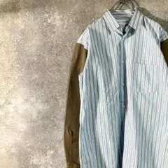 美品 COMME des GARCONS SHIRT　ストライプシャツ切り替えのサムネイル