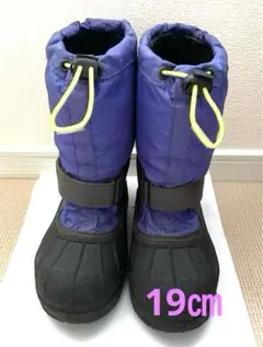 コロンビア　キッズ　スノーブーツ　19センチ　パープル