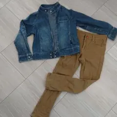 COMME CA ISM デニムジャケット 130A パンツ エドウィン セット
