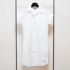 CALVIN KLEIN JEANS シャツワンピース アイボリー XS