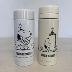 TOWER RECORDS × SNOOPY スリムサーモステンレスボトル 2本