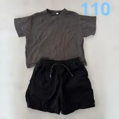 GU ハーフパンツ　無印　半袖Tシャツ　110