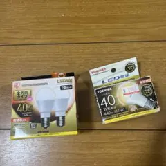TOSHIBA LED電球 40W相当 E17 2個セット