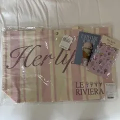 herlipto トートバッグ ピンク ノベルティ付きのサムネイル