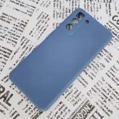 Galaxy S21 シリコンケース [3] アッシュブルー