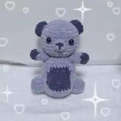 ハンドメイド 編み物 編みぐるみ くま ぬいぐるみ
